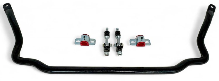 927-FRONT-9196-SELB 1-5/16 in. Solid Front Sway Bar, Spherical End Links, 1991-1996 GM A-Body [Black]