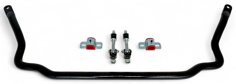 930-FRONT-SELB 1-5/16 in. Solid Front Sway Bar, Spherical End Links, 1970-1981 GM F-Body [Black]