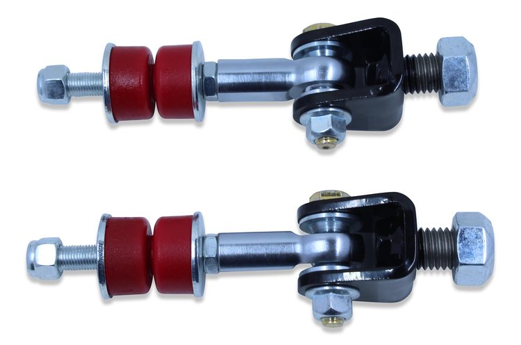 SEL-19-406 Spherical Sway Bar End Links Fits Select 1967-2002 GM Models [Red Bushings]
