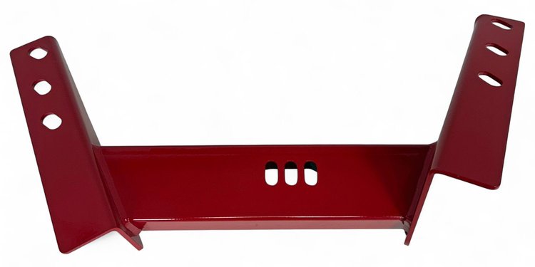 T56XMR T-56 Six Speed Transmission Crossmember, 1982-1992 GM F-Body Camaro & Firebird, Bright Red