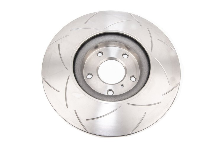 Street Series T2 Slot Brake Disc, 06-08 350Z / 05-08 G35 / 06-07 G35X
