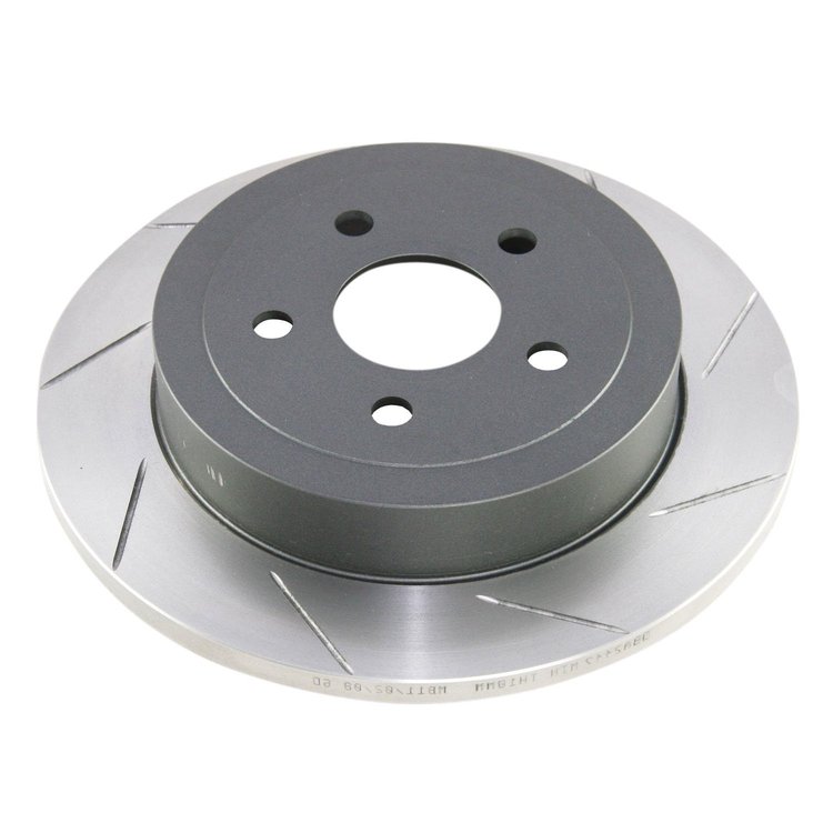Street T2 Slotted Rear Brake Rotor, 10-15 Hyundai Genesis Coupe R-Spec 3.8L (Track Model)