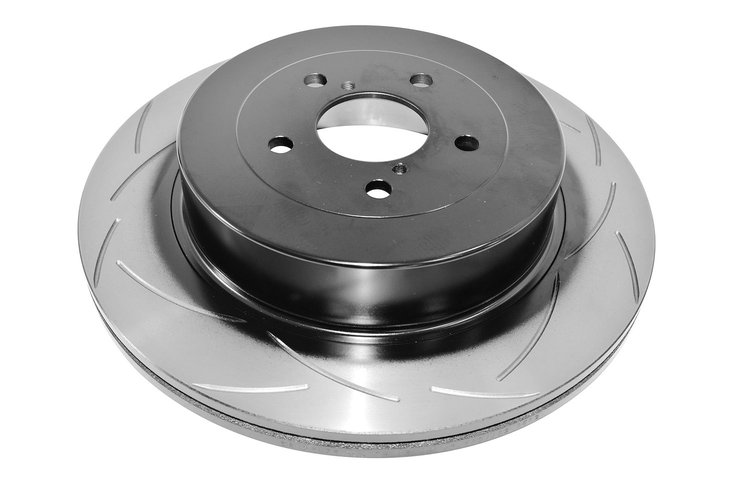 Street Series T2 Slot Brake Disc, 98-06 WRX Upgrade to STi Calipers w/ Standard 170mm Handbrake
