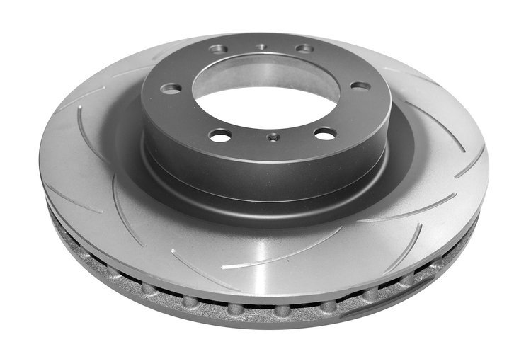 Street Series T2 Slot Brake Disc, 11+ Toyota Landcruiser 150 Series/Prado 150/10-13 Lexus GX460