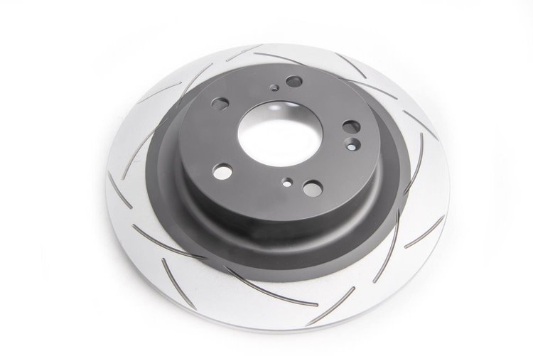 Street T2 Slotted Rear Brake Rotor, 17-21 Honda Civic Type-R (FK8)