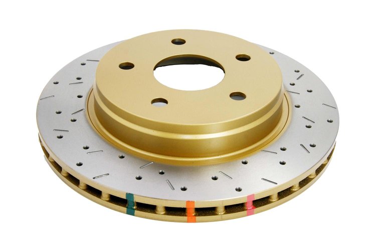 4000 Series Drilled and Slotted Front Rotor, 05-09 Dodge Durango/05-10 Ram