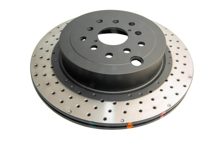 Rear Crossdrilled/Dimpled 4000 Series Rotor, 2018+ Hyundai I30 N Performance