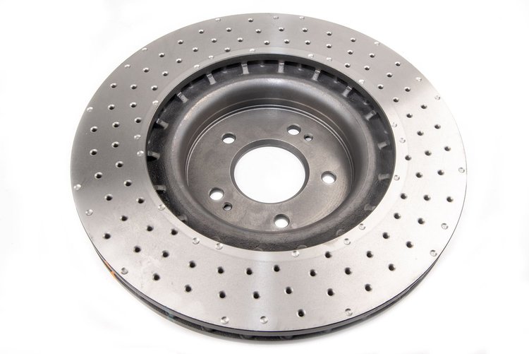 4000 Series Drilled/Dimpled Brake Disc, 2018 Kia Stinger w/ Brembo Brakes