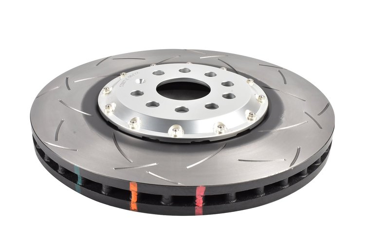 5000 Series T3 Slotted 2 Piece Front Rotor, 2022+ Volkswagen Golf R Mk8