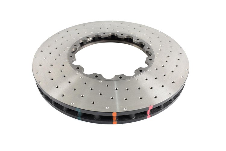 5000 Series Cross Drilled & Dimpled KP Brake Rotor, 19+ Chevrolet Camaro ZL1 (w/ NAS Nuts)