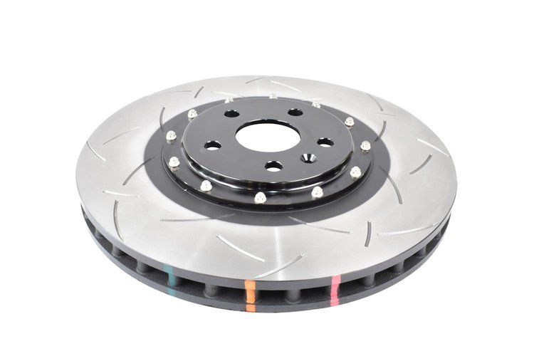 5000 Series Black Hat T3 Slotted KP Brake Rotor - Black, 19+ Chevrolet Camaro ZL1 (w/ NAS Nuts)