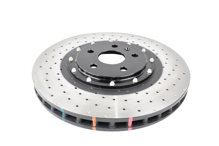 5000 Series Black Hat XD Dimple KP Brake Rotor - Black, 19+ Chevrolet Camaro ZL1 (w/ NAS Nuts)