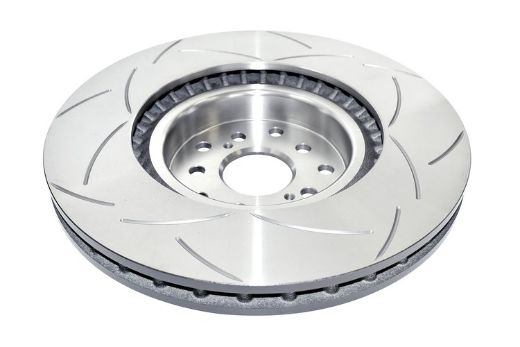 Street Series T2 Slot Brake Disc, 02-09 Subaru WRX STi 10 Stud Hole