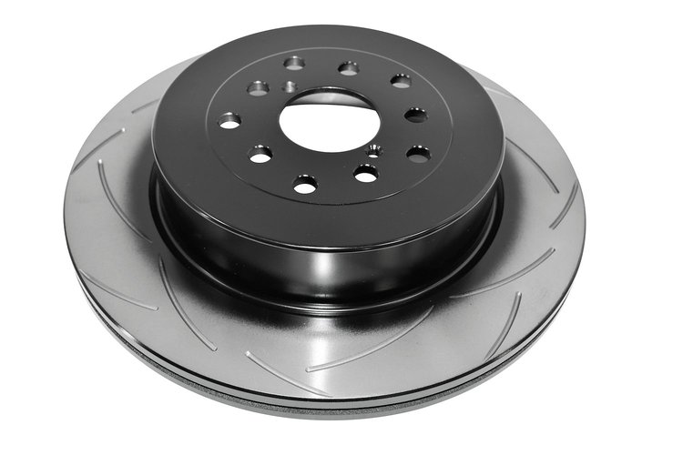 Street Series T2 Slot Brake Disc, 02-09 Subaru WRX / 02-07 STi 10 Stud Hole