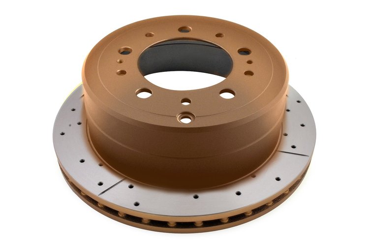 Street Series Drilled/Slotted Brake Disc, 98-05 Lexus LX470/98+ Toyota Landcruiser 100 Series