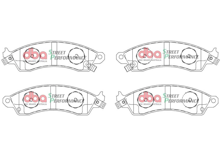 SP500 Front Brake Pads, 94-04 Mustang Cobra / 88-95 Corvette 5.7L
