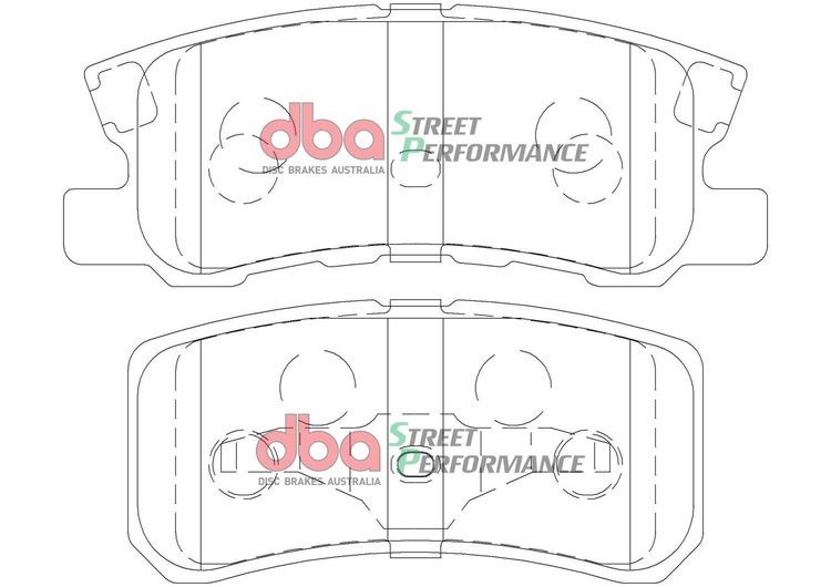 SP Performance Rear Brake Pads, 11-14 Chrysler 200 (302mm Rear Rotor)