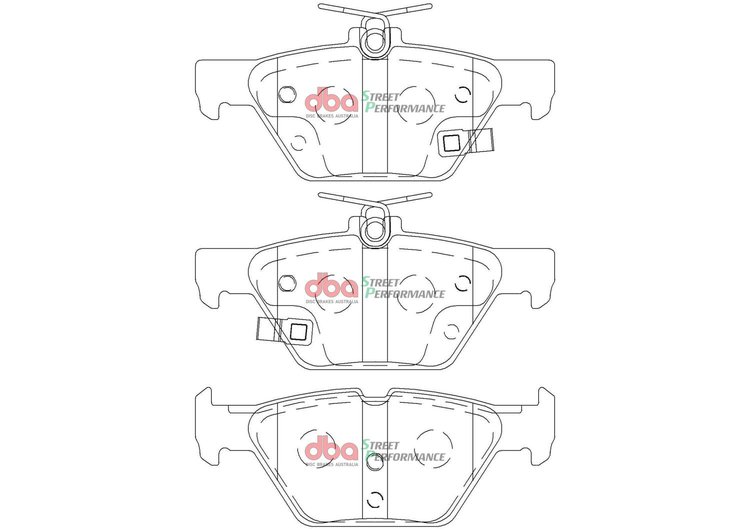 SP Performance Rear Brake Pads, 2018 Subaru Impreza 1.6L/2.0L / 15-21 Subaru Levorg VM 1.6L Turbo