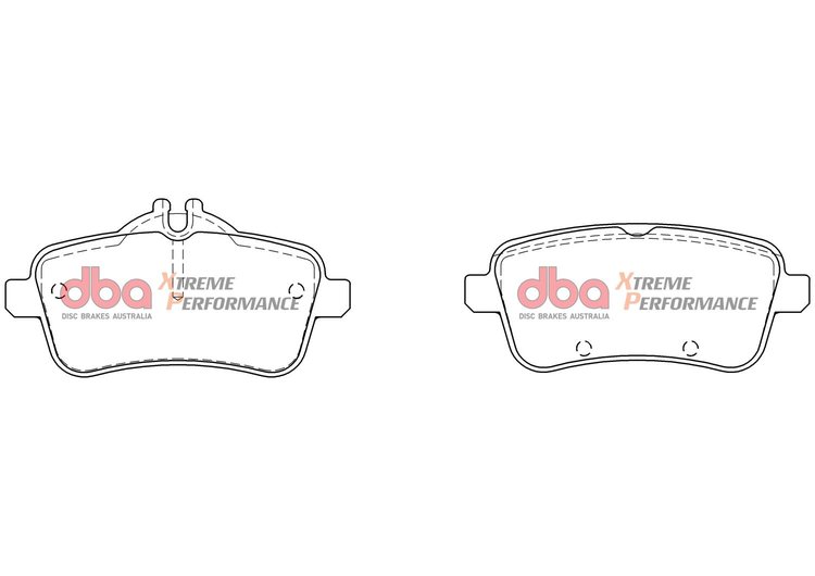 XP Performance Rear Brake Pads, 14-19 Mercedes-Benz CLA45 AMG