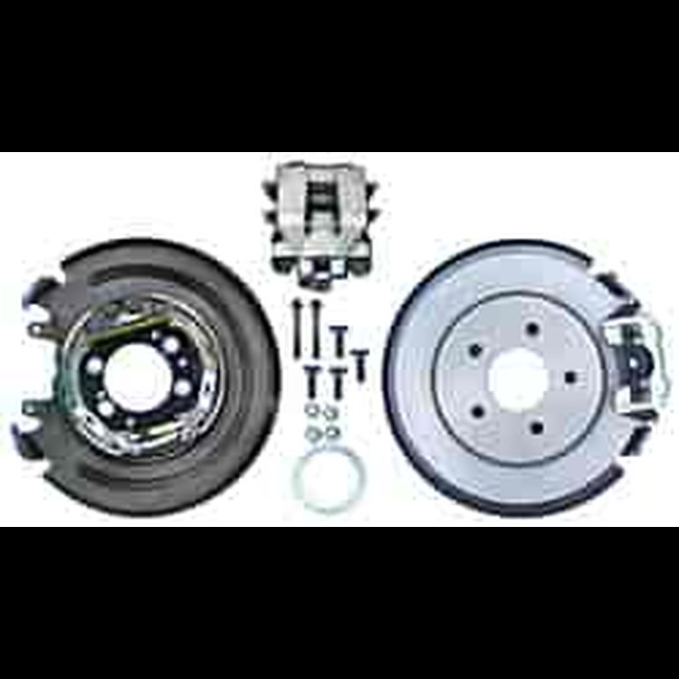 Complete Motor Sport 11" Disc Brake Kits 5 x 4-3/4" Drum Bolt Patterns Includes: Solid Rotors Internal Drum Parking Brakes