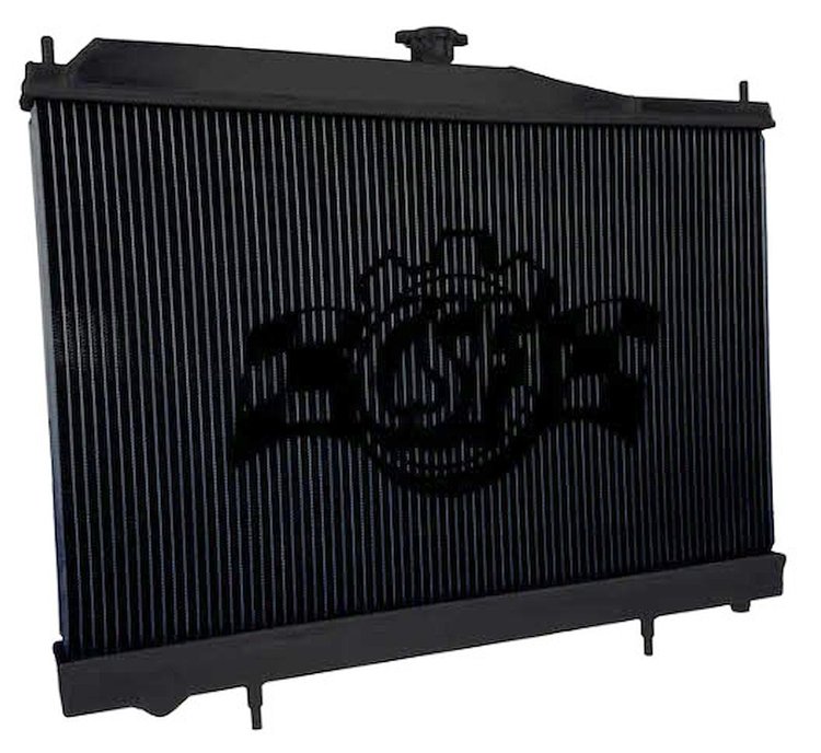 7230B High-Performance All-Aluminum Radiator for 1995-1998 Nissan R33 Skyline GT-R & 1994-1997 R33 GTS [Black]