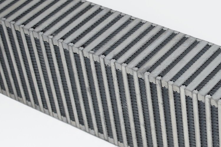 High-Performance Bar & Plate Intercooler Core, 24" x 6" x 3.50", Vertical Flow, Universal Core