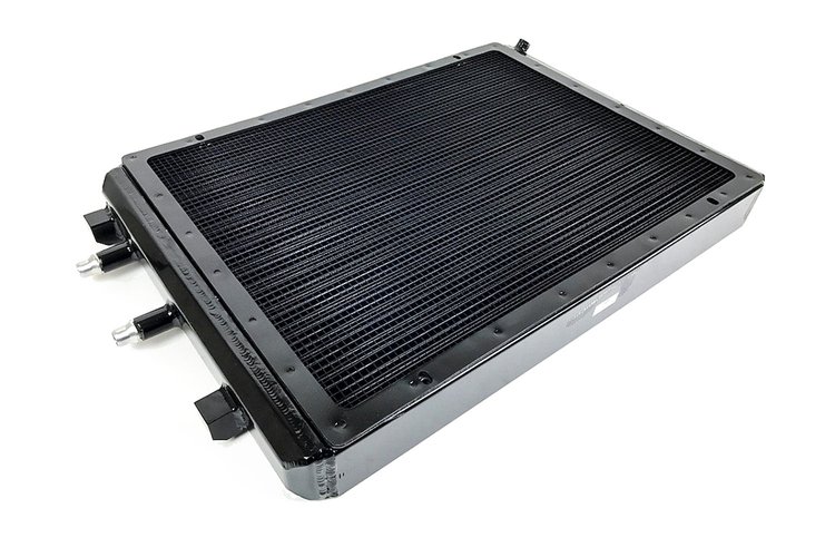 BMW F8X M3/M4 Front Mount Heat Exchanger w/ rock guard - Black
