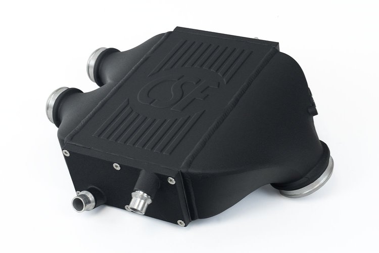F8X M3/M4/M2 Comp Top Mount Charge-Air-Cooler, Crinkle Black Finish