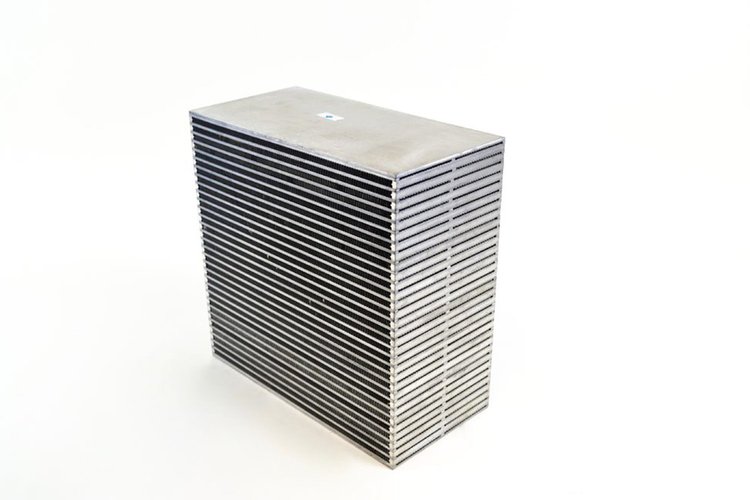 Air-to-Water Bar & Plate Intercooler Core, 12"L x 12"H x 6"W, Universal Core