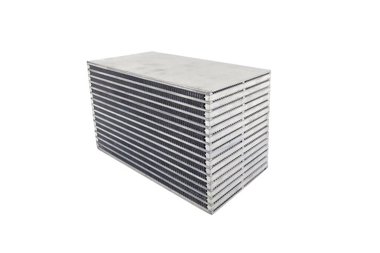 Air-to-Water Bar & Plate Intercooler Core, 8.5"L x 4.5"H x 6"W, Universal Core