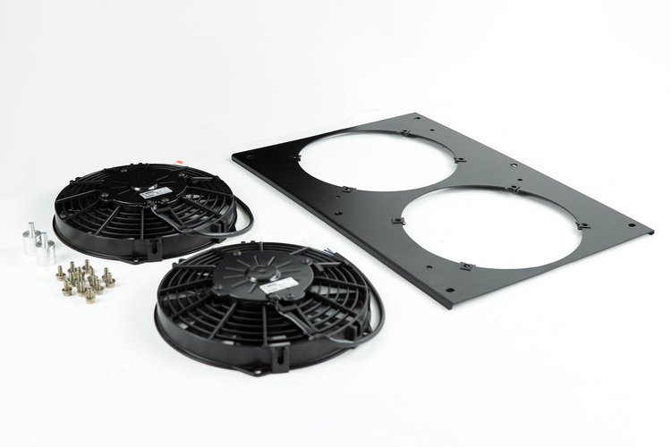Porsche 944 All-Aluminum Fan Shroud w/ Dual 9-inch SPAL Fan
