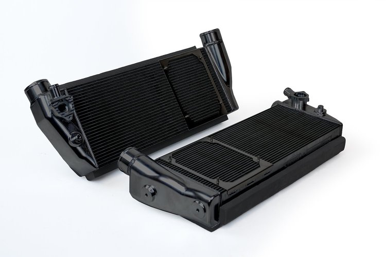 Ferrari 488/Pista/F8 Twin Intercooler Set, Thermal Dispersion Black