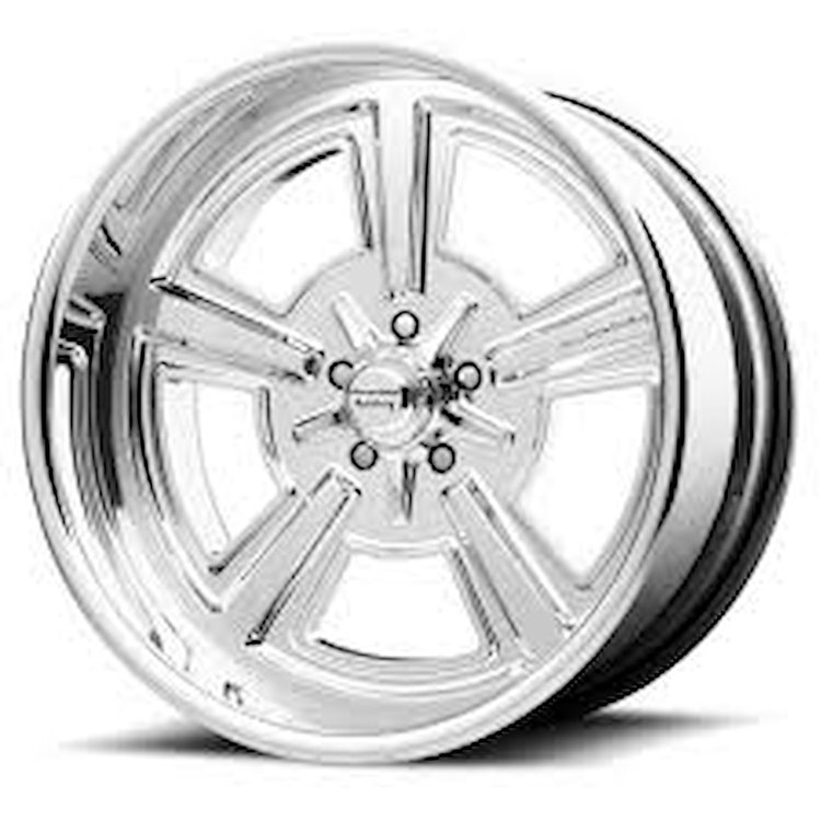 AMERICAN RACING CLASSIC TORQ THRUST II MAG GRAY W/ CENTER POLISHED BARREL 15 x 6 5X4.75 -5 3.30