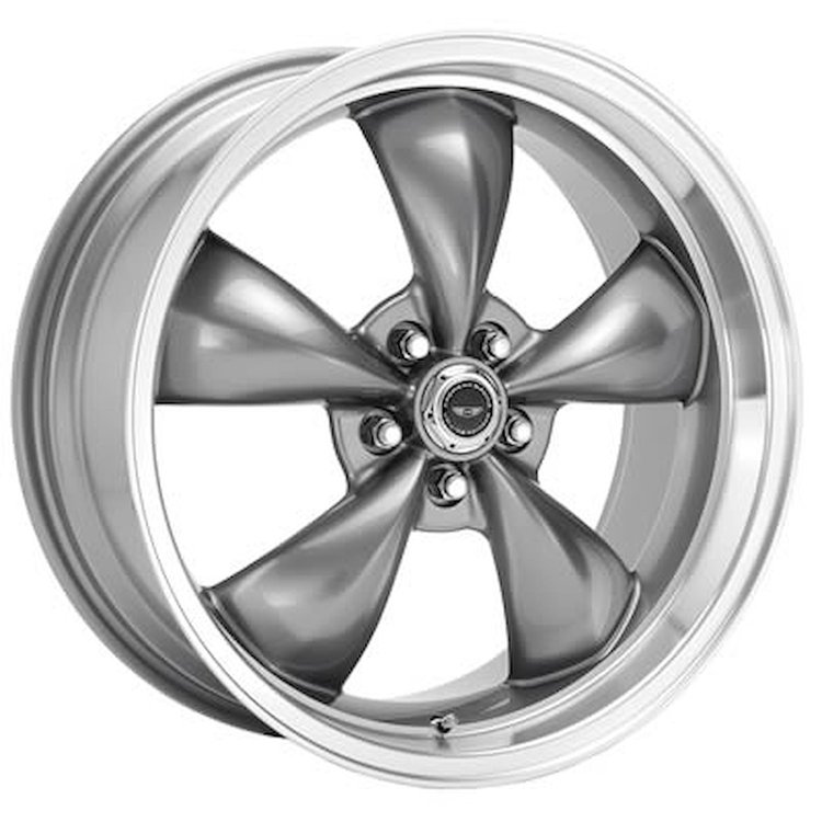 AMERICAN RACING CLASSIC TORQ THRUST II MAG GRAY W/ CENTER POLISHED BARREL 18 x 8 5X5.0 1 4.54
