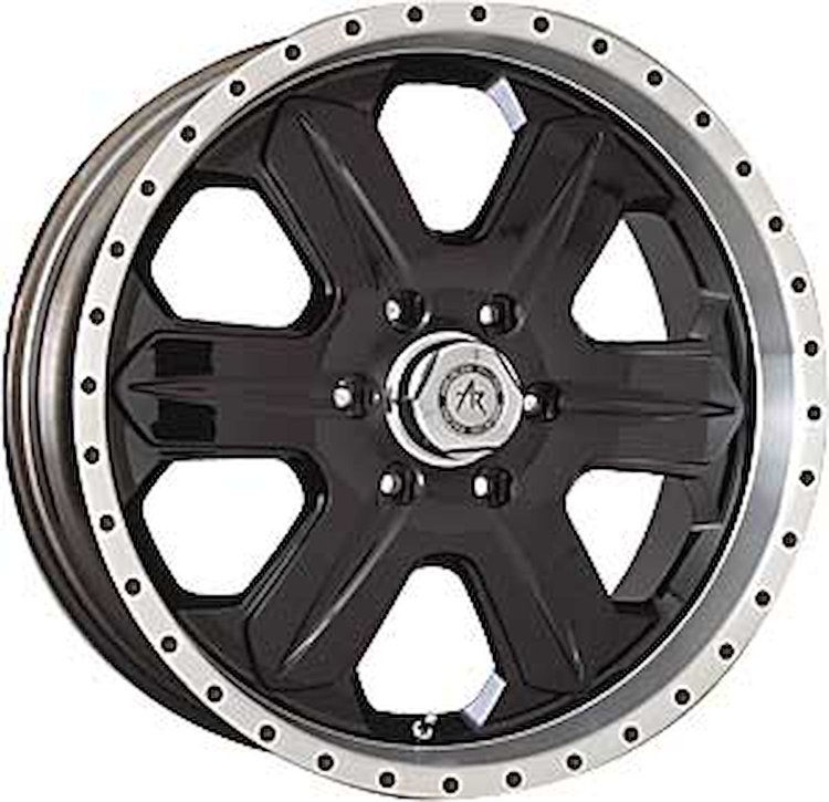 Fuel Series 321 Wheel Black Painted Center & Machined Finish Lip
