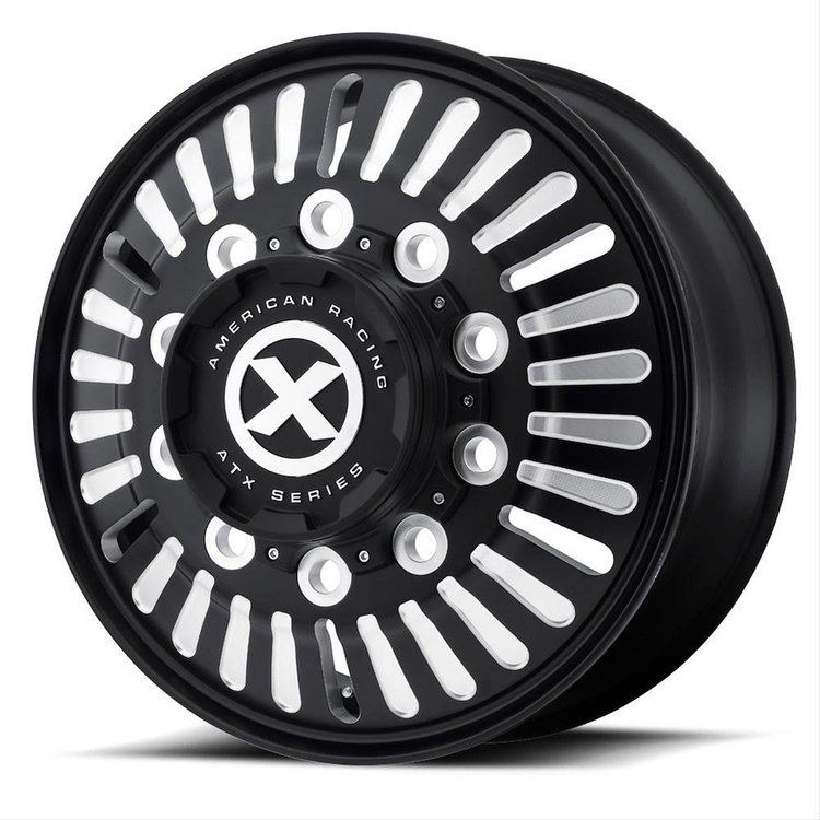 ATX OTR SERIES ROULETTE SATIN BLACK MILLED 22.5 x 8.25 10X11.25 -93 0.96