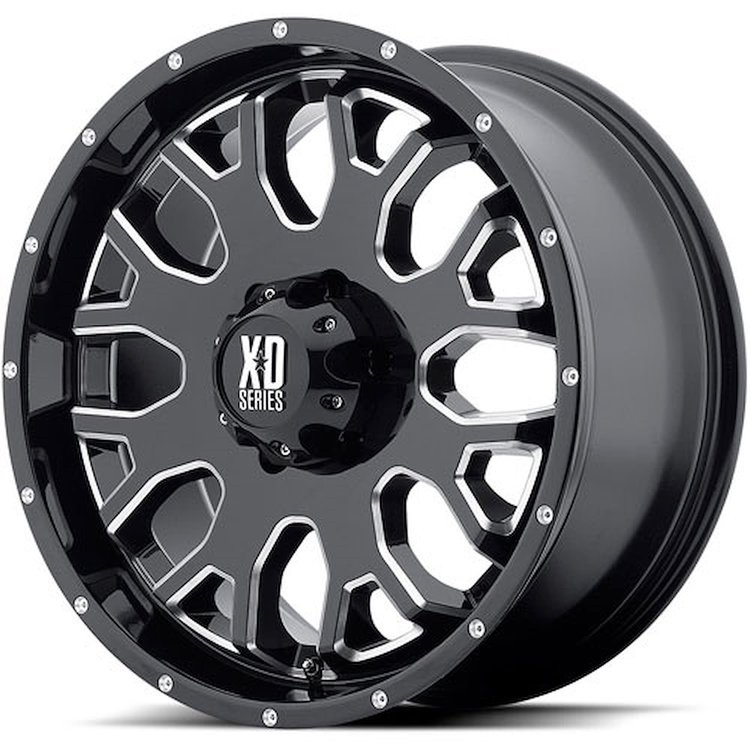 XD G/BK MILLED XD808 20x9 5x5.5 18