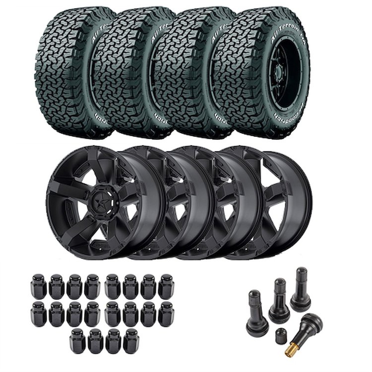 Wheel and Tire Kit for 1987-2006 Jeep Wrangler/1984-2001 Jeep Cherokee