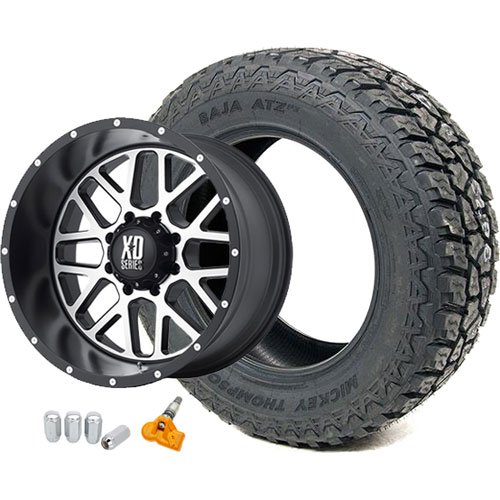 Jeep JK KMC XD820 Wheel and Tire Kit 2007-15 Jeep Wrangler JK Includes: