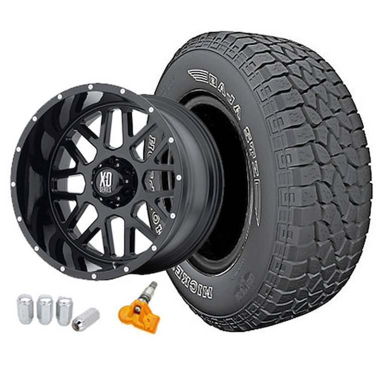 Jeep JK KMC XD820 Wheel and Tire Kit 2007-15 Jeep Wrangler JK Includes: