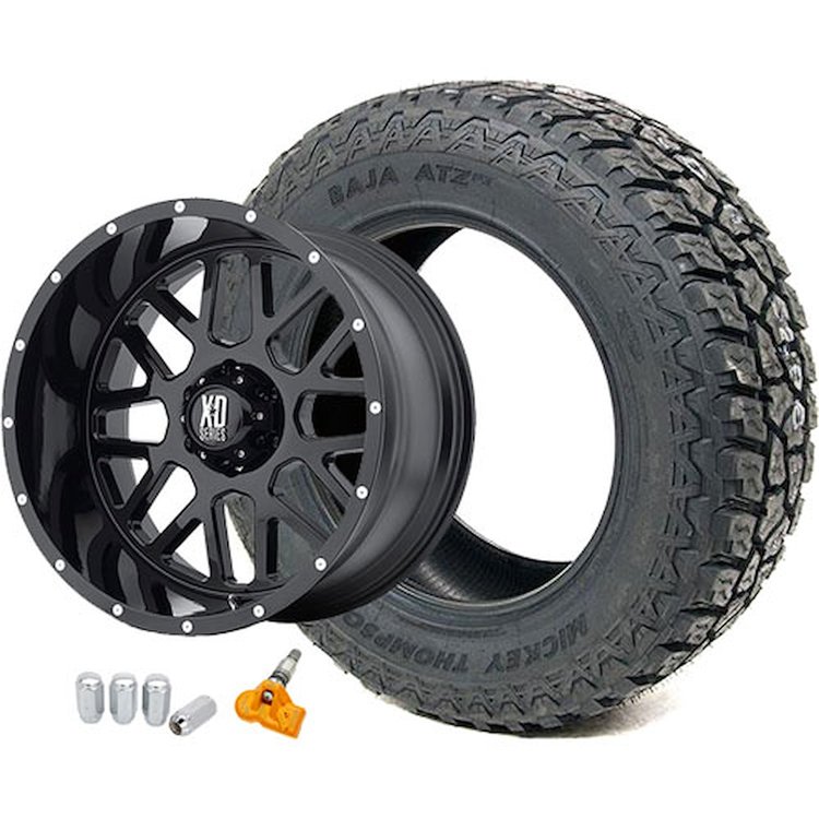 Jeep JK KMC XD820 Wheel and Tire Kit 2007-15 Jeep Wrangler JK Includes:
