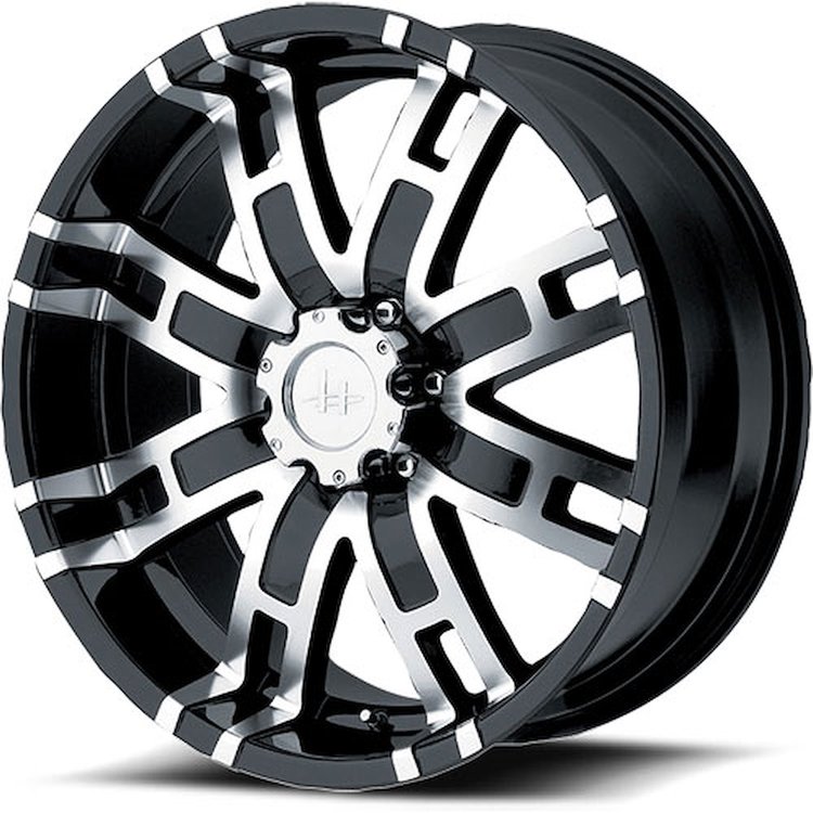 Helo Series 835 Black Wheel Size: 20" x 9"