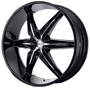 Helo Series 866 Black Wheel Size: 24" x 9-1/2"