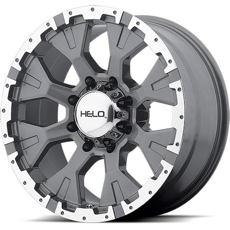 HELO Series 878 Dark Silver Wheel Size: 20" x 9"