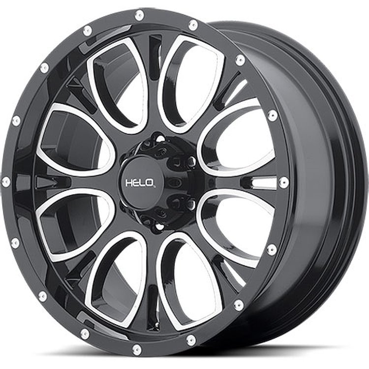 HELO Series 879 Gloss Black Wheel Size: 20" x 9"