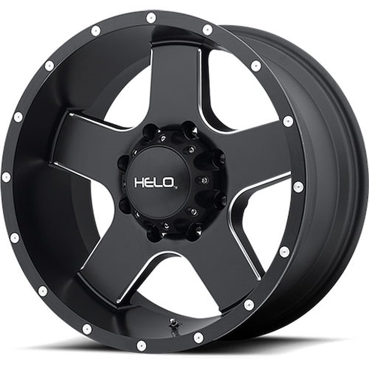 HELO Series 886 Satin Black Wheel Size: 18" x 9"