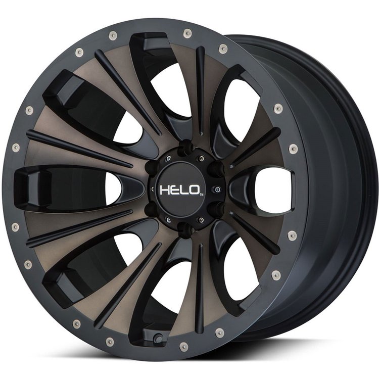 Helo Series HE901 Black w/Dark Tint Wheel Size: 18" x 9"