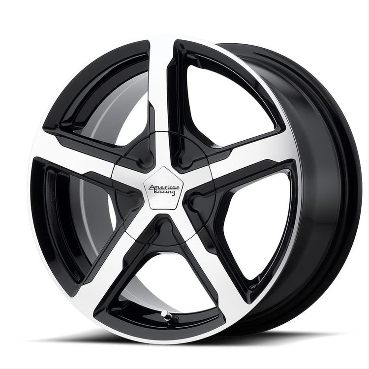 AMERICAN RACING TRIGGER GLOSS BLACK MACHINED 16 x 7 4X100/4.5 40 5.57