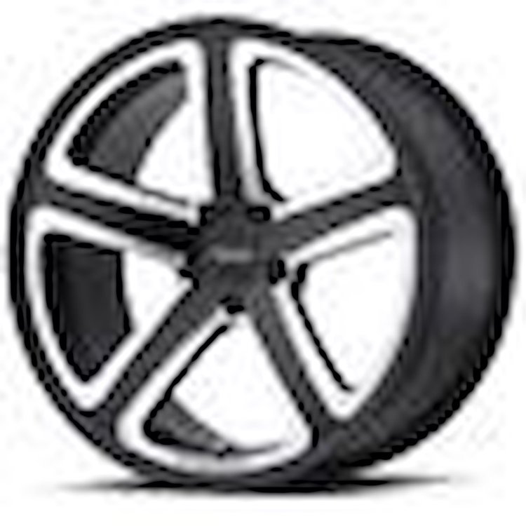 AMERICAN RACING HOT LAP SATIN BLACK MILLED 20 x 9 5X120 25 5.98
