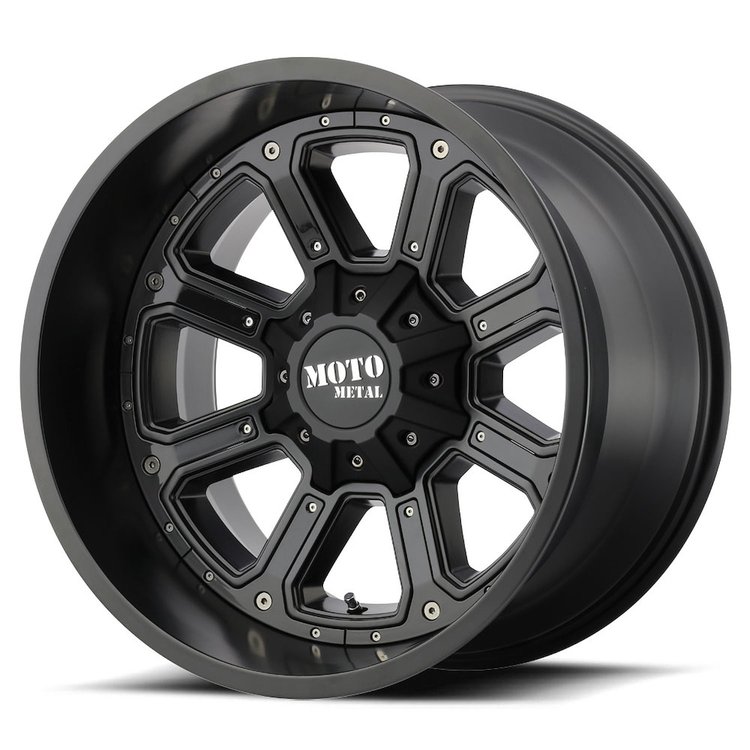 MOTO METAL SHIFT MATTE BLACK W/ G-BLK INSERTS 20 x 9